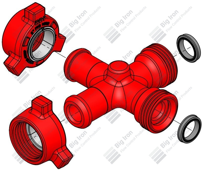 Cross, 2" 1502 MxMxFxF, 15000 psi, STD Service